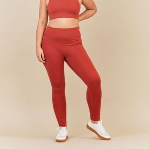 Girlfriend Red Ochre High-Rise Legging